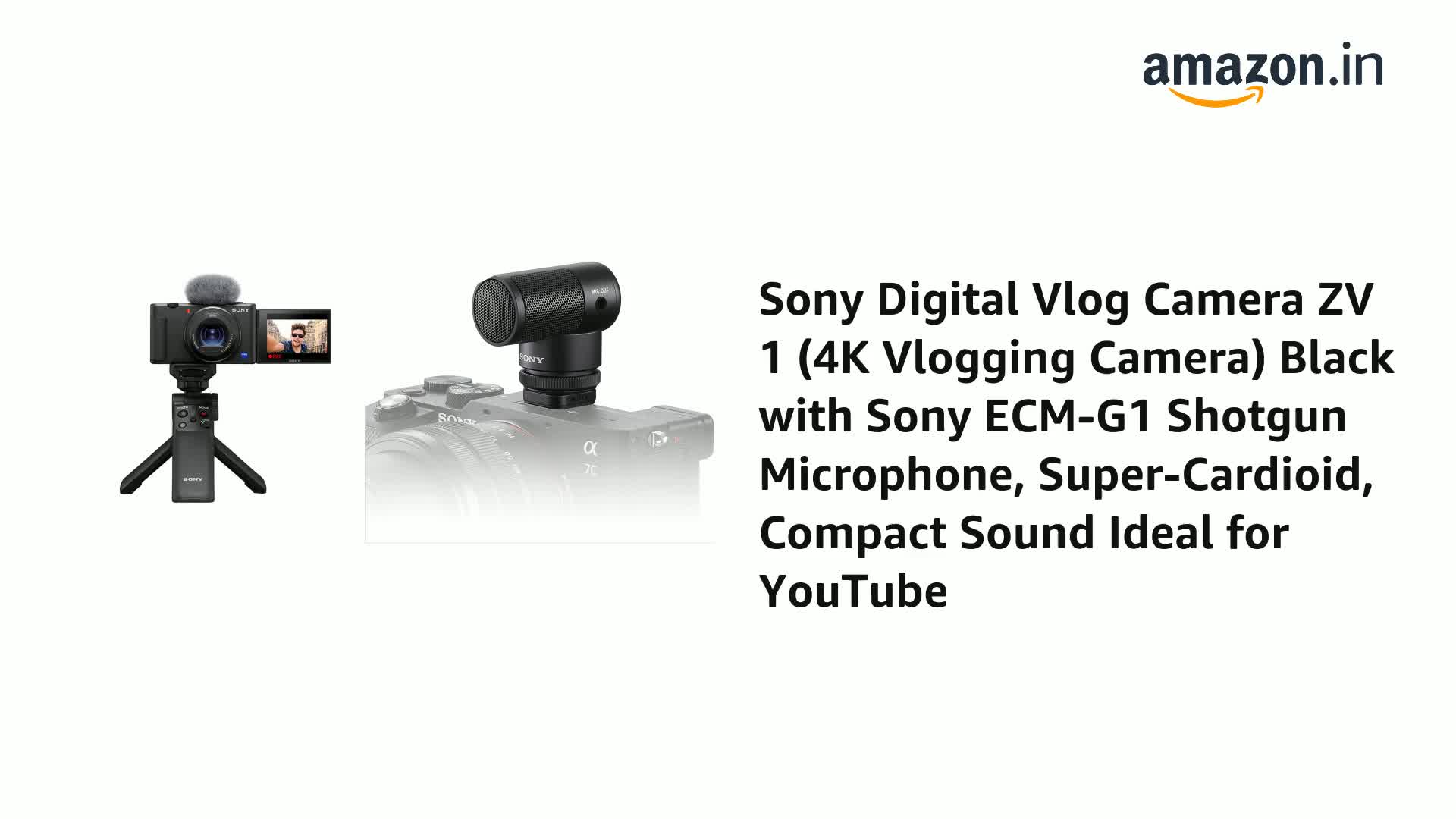 Buy Sony Digital Camera ZV 1 for Content Creators (Compact, Video
